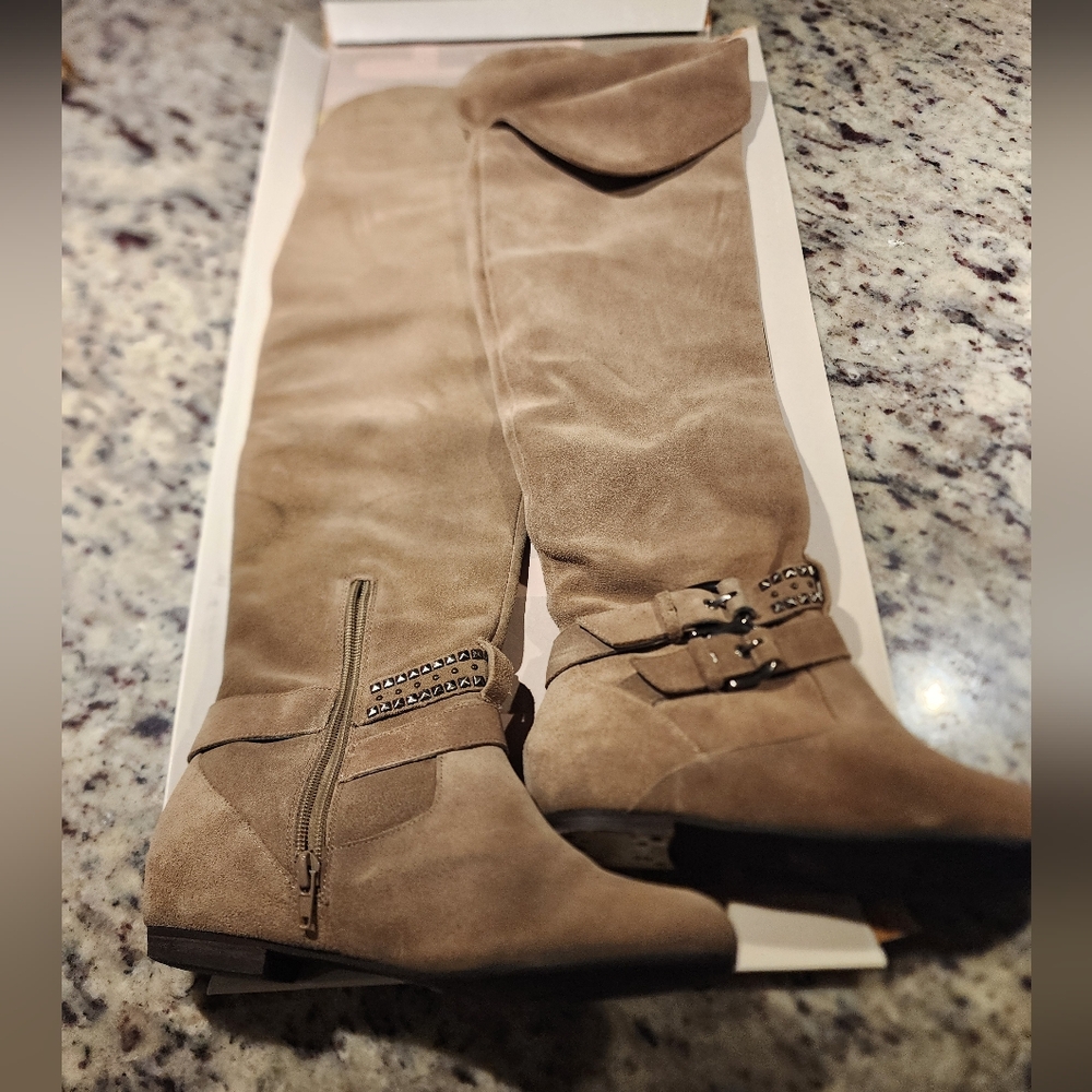 Bcbg Bcbgeneration Over the Knee Cristina Taupe Boots 7M